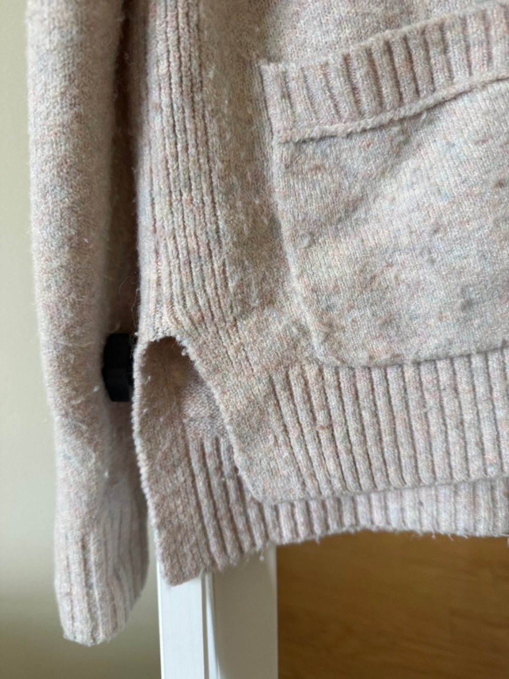 J. Crew Light Cream Button-Front Knit Cardigan - Picture 3 of 5